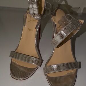 Christian Louboutin Silver  Heels